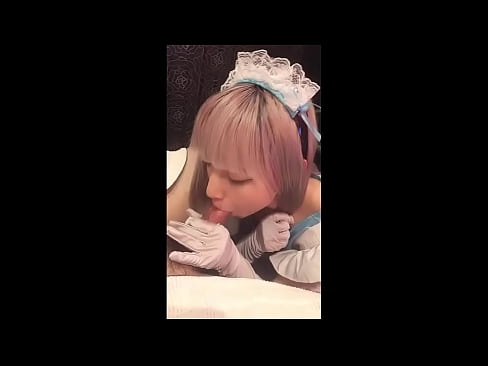 ❤️ 日本のアイドル「まゆか」、フレンチメイドのコスプレ、その1、ローションでフェラチオ、自慰行為 ❤ 美女ポルノ ❌️❤